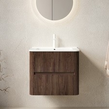 NOOR 24" Bathroom Vanity with Sink, Wall-Mounted Floating Plywood Bathroom St