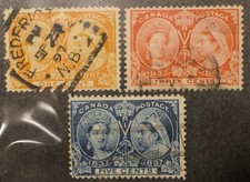 Canada Bargain Cove Scott # 51, 53-54, Part-Set of 3