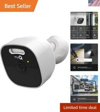 2K Wireless Outdoor Camera with Night Vision & Motion Alerts for Smart Security