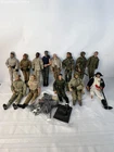 Lot of 13 Vintage GI Joe Action Figures 12" with Some Accessories