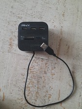 Lecteur de cartes mémoires et HUB 2. combiné PNY multi slot ref USB COMBO