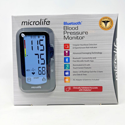 Microlife Premium Blood Pressure Touch Screen Monitor Kit Bluetooth BP3GY12N New