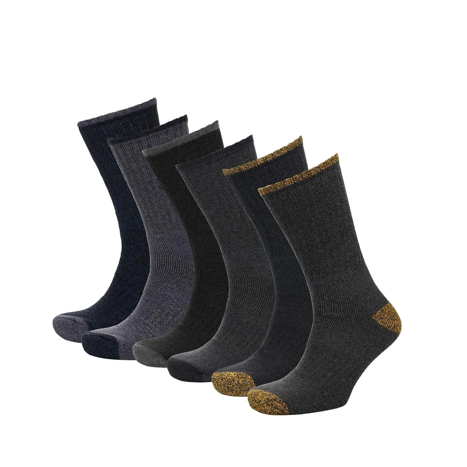 A2Z Mens Crew Cosy Socks Comfortable Pack Of 6 Thick Comfort Outdoor socks