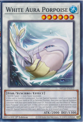 Yugioh - White Aura Porpoise - MP25-EN312   - Common - NM/M