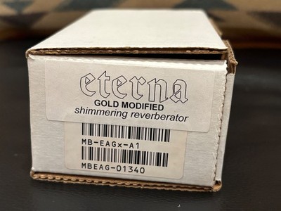 Mr. Black Eterna Gold Modified Electric Guitar Effects Reverb Pedal - NEW