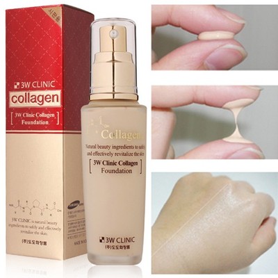 3W CLINIC Collagen Foundation 50ml Perfect Cover BB Cream CC Cream Korea Make-up