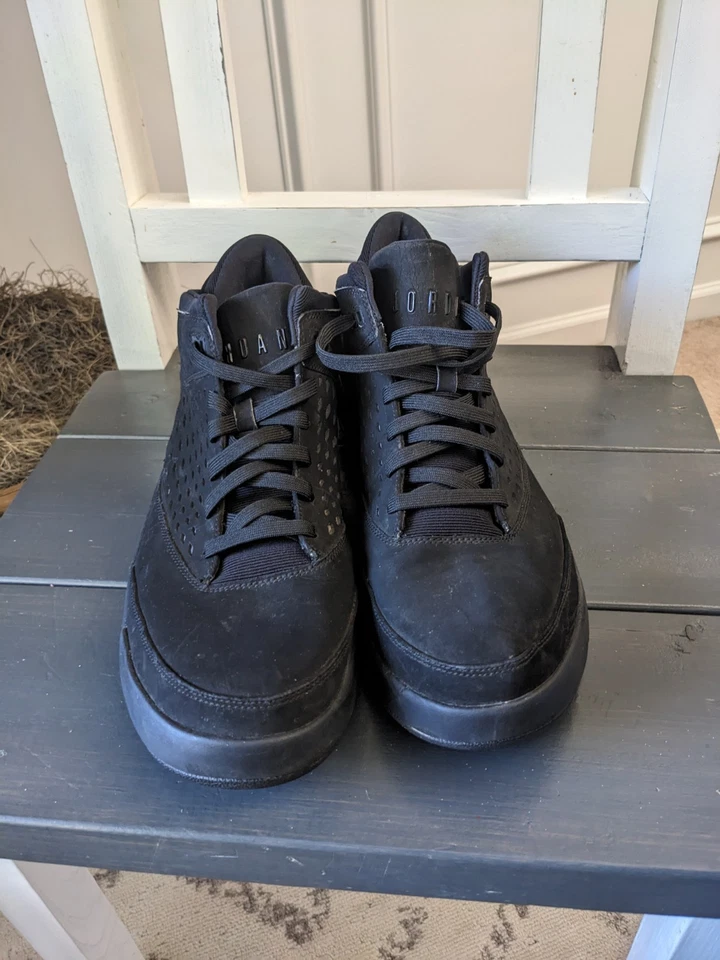 Tênis Nike masculino Air Jordan Flight Origin 4 921196 preto tamanho 13 descascando sem palmilha - Imagem 3 de 4