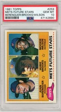 1981 Topps Mets Future Stars #259 Berenguer Brooks Wilson PSA 10