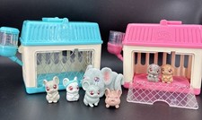 Little Live Pets Mama Surprise Minis Lil Bunny Mice Mom And Babies Cage Carrier