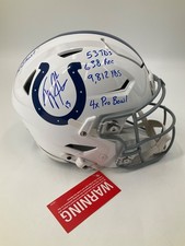 TY HILTON INDIANAPOLIS COLTS SIGNED SPEED FLEX AUTHENTIC F/S HELMET JSA COA INSC