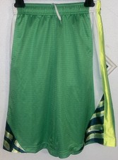 Nike Basketball Shorts Youth L With 4 Shades of Green 26x11 Pockets