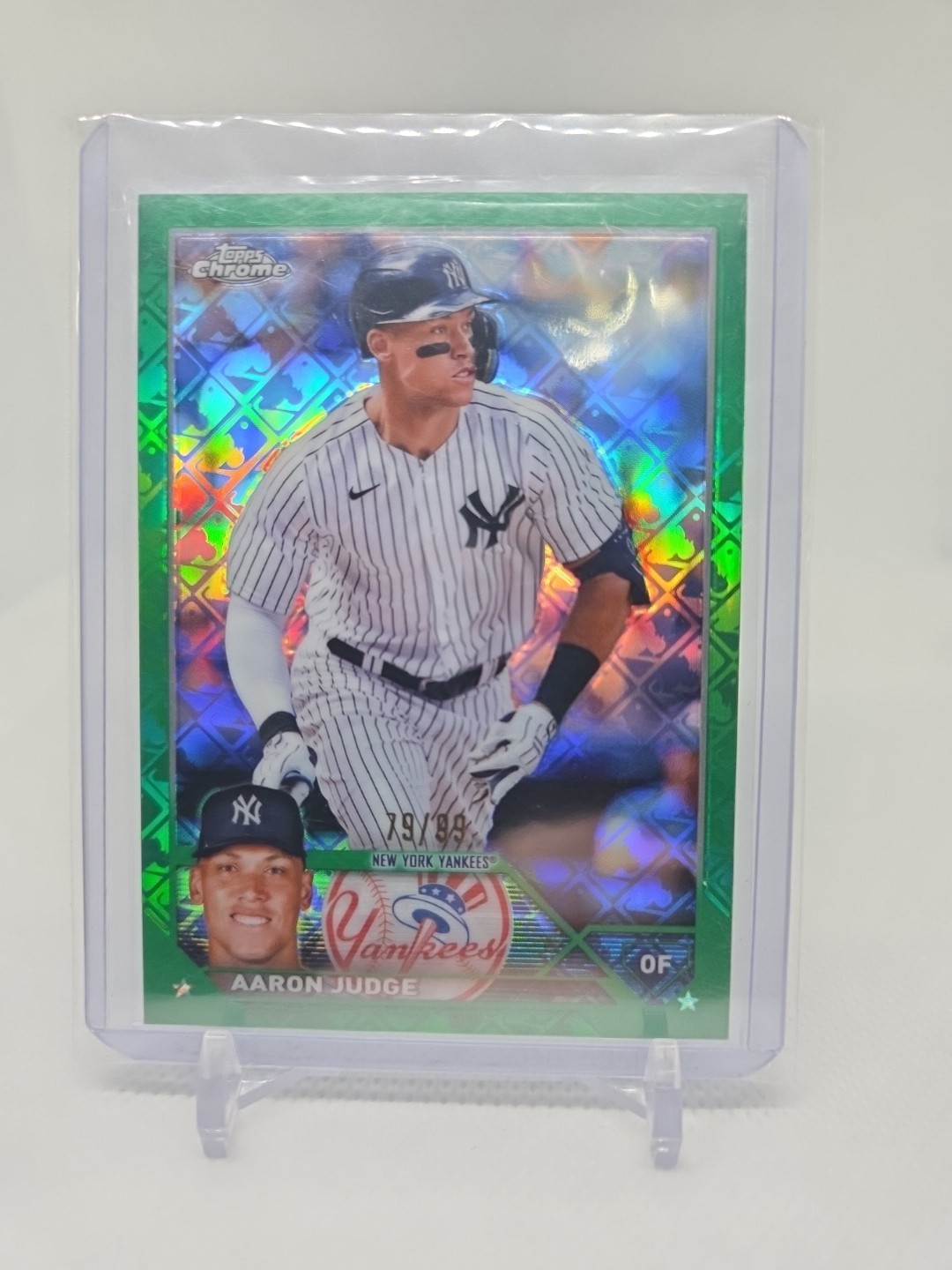 2023 Topps Chrome - Aaron Judge #62 Green Refractor /99