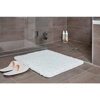 Wenko Badteppich Belize Weiß 55X65Cm Badematte Rutschfest Mikrofaser