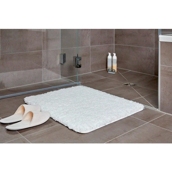 Wenko Badteppich Belize Weiß 55X65Cm Badematte Rutschfest Mikrofaser-image