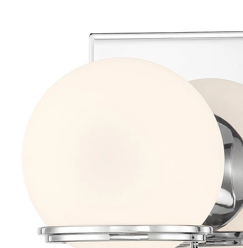 Minka Lavery 2841-L Hollywood Nights 8" Tall LED Bathroom Sconce - Chrome - Picture 3 of 4