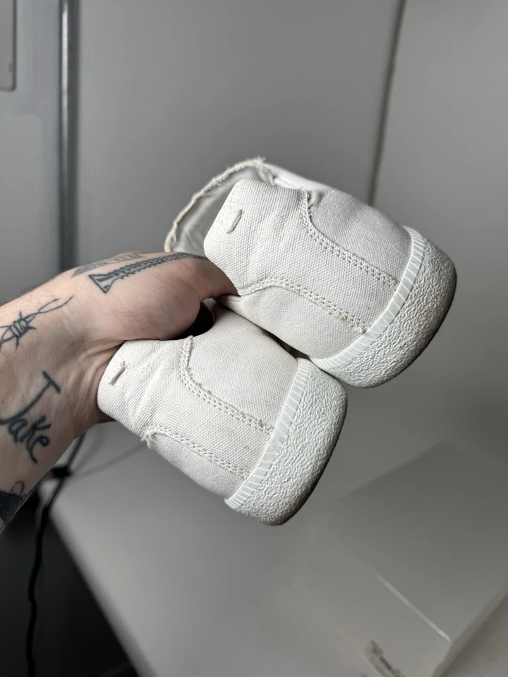 Zapatilla deportiva baja para hombre Maison Margiela Gat pintura salpicadura lona blanca talla 10,5 rara Foto 4 de 4