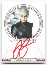 Game of Thrones Legends of The Realm Emilia Clarke Sigil Autograph