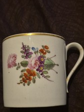 An 18th Century Floral Patterned Derby Coffee Can