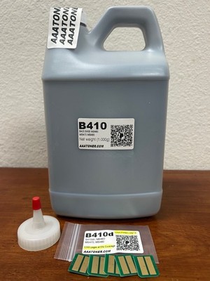 (1,000g) BULK Toner Refill for OKI B410 B420 B430 MB460/470/480 + 5 Chip (3.5k)