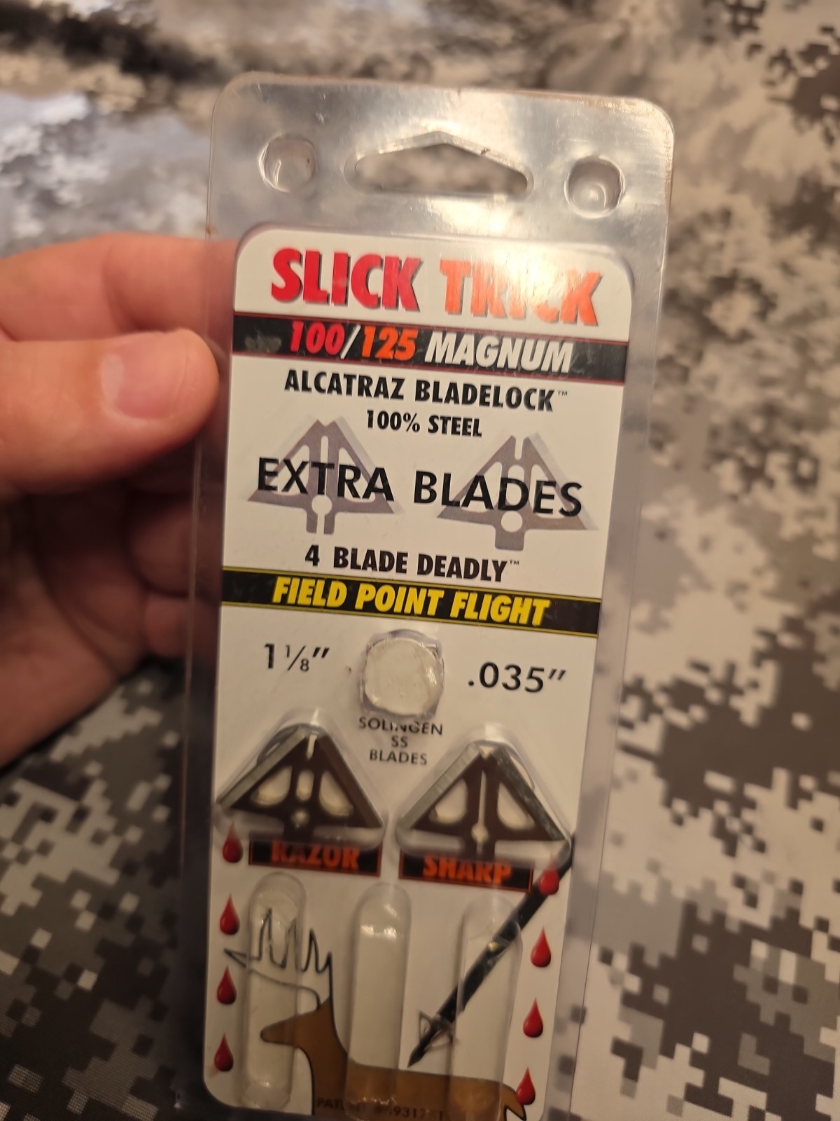 SLICK TRICK 100 125 MAGNUM 4 BLADE BROADHEAD REPLACEMENT BLADE 3 SETS ...