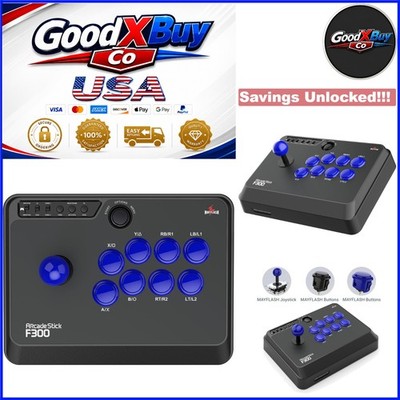 F300 Arcade Fight Stick Joystick for Switch, PS4, Xbox, PC, Mac, Steam Deck