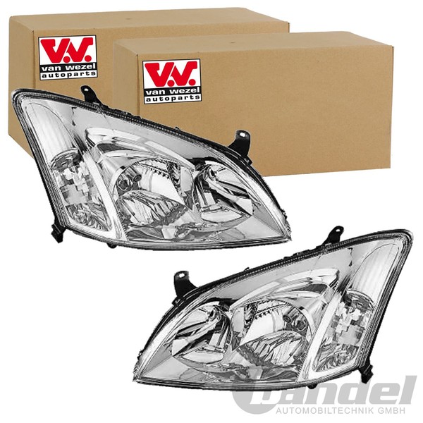 2X VAN Wezel H7/H7 Scheinwerfer SET Links+Rechts Passend FüR Toyota Corolla-image