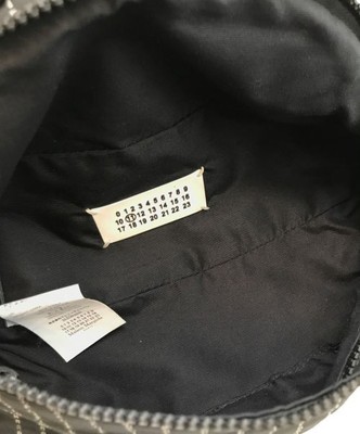 Maison Margiela LOGO STRIPE CROSS BODY POUCH black S55WB0010 | eBay