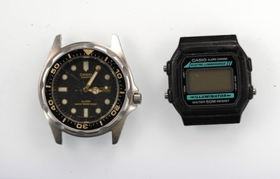 Casio Illuminator Watch Men MMA-200W W-86 Battery 100m Quartz NON WORKING
