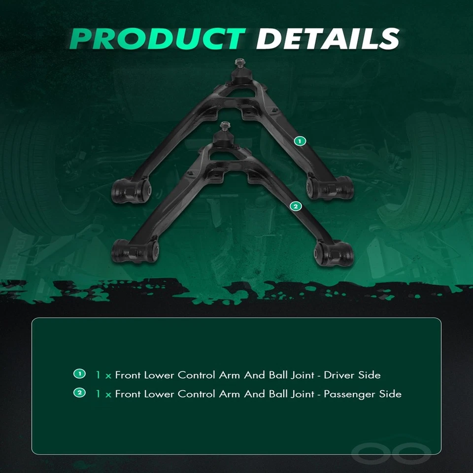 Brazo de control inferior delantero con rótulas para GMC YUKON XL 1500 2007-2014 Foto 3 de 4