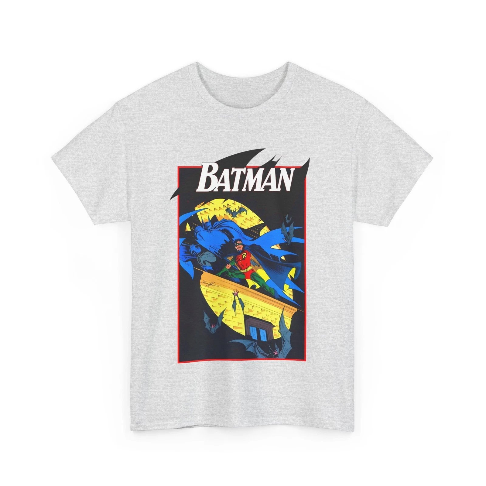 Batman & Robin T-Shirt - Norm Breyfogle Art - DC Comics - Dynamic Duo - Gotham