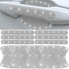 10 pcs Bling Diamond Car Door Handle Stickers, Bling Car for , Universal Rhin...