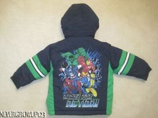 MARVEL SUPER HEROES WINTER COAT JACKET LITTLE BOYS TODDLER 2T SPIDERMAN NWT