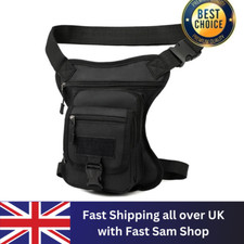 Motorcycle Canvas Shoulder Hip Belt Drop Leg Bag Waist Thigh Pouch Fanny Pack