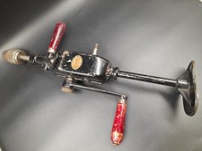 Handbohrmaschine Metall Holzgriffe Made in Germany alt Genko DDR Bohrmaschine 