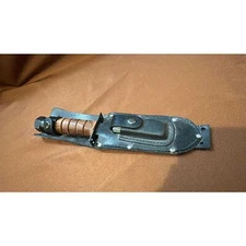 Vintage Fixed Blade Military Knife With Sheath  Japan