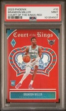 2023 Phoenix Court of the Kings #10 Brandon Miller Red RC /125 PSA 9 Rookie