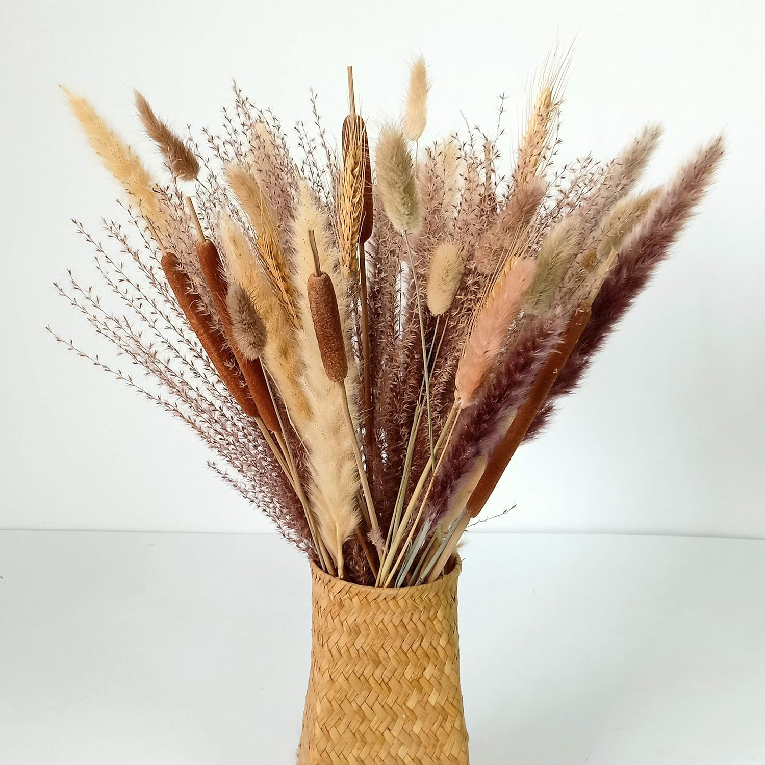 Dried Flowers Bouquet Dried Pampas Grass Bouquet Natural Flower Arrangements Hom-image