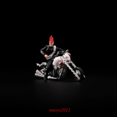 1/64 Miniatures Nicolas Cage Rider Scene Props Figures Model Fit Cars Vehicles