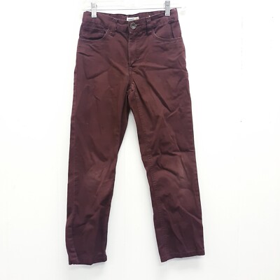 ROUTE 66 BOYS 10 ADJUSTABLE WAIST RED PANTS W/Pocket Free shipping Maroon