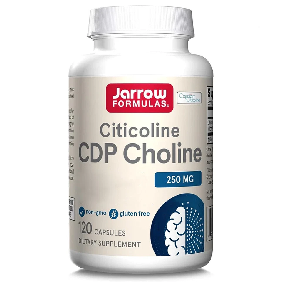 Jarrow Formulas, Citicolin, CDP Cholin, 250 mg, 120 capsule - Spedizione lampo - Immagine 2 di 2
