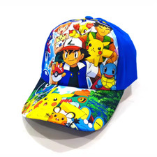 Boy Pokemon Baseball Cap Hat Pikachu Beach Anime Character Outdoor Sports Kids