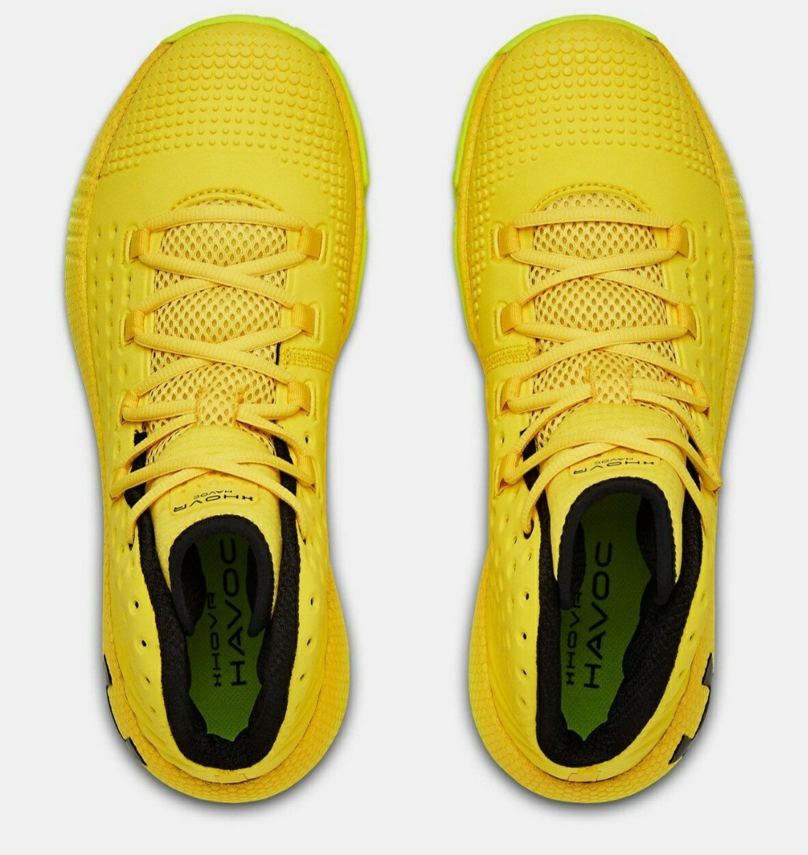 Under Armour HOVR Havoc Mid Basketball Shoes Yellow White Mens Size 12 Athletic s-l500.jpg main image 3