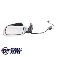 Audi A6 C6 Wing Mirror Door Electric Left N/S Ice Silver Metallic - X7W