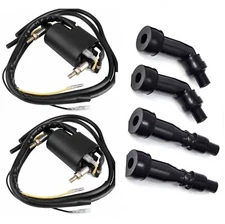 2x Ignition Coils W Cap  Suzuki GS550 GS650 GS700 GS750 GS850 GS1000 GS1100 1150