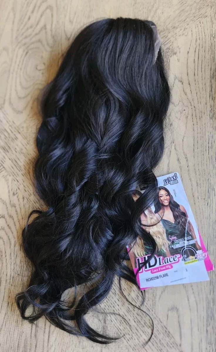 Lace front wig HDLACE RCHD298 FLARE Black Maxi Long Lace  display picture 3