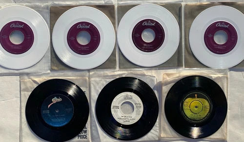 4 Paul McCartney White Vinyl 7" Record LOT 3 More