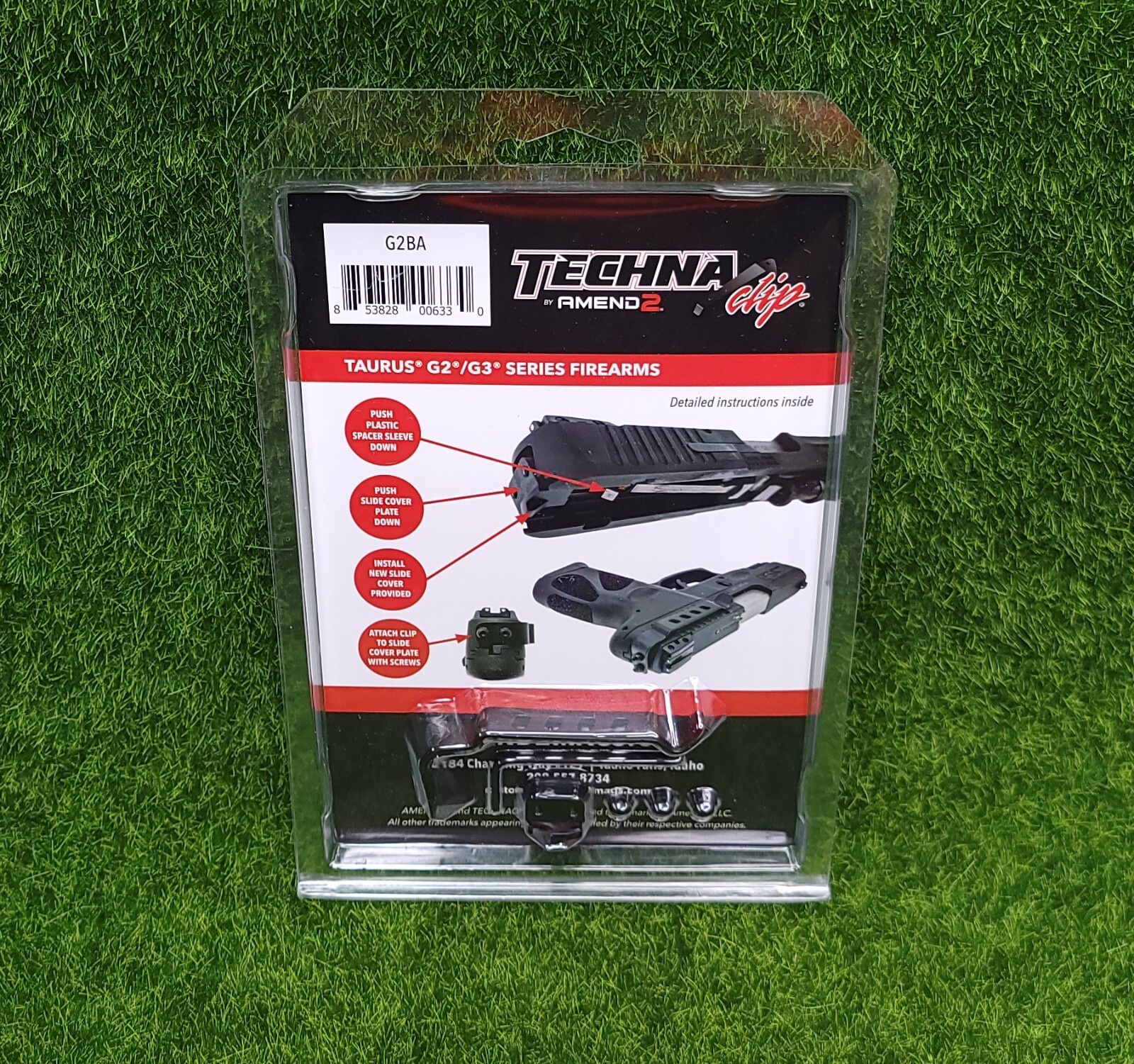 Techna Clip G2BA Gun Belt Clip Taurus PT111 G2 G3 709 Slim Ambidextrous