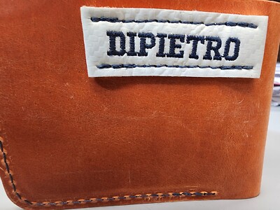 NY Islanders Hockey Gear Wallet Orange White Blue Interior HFC DIPIETRO