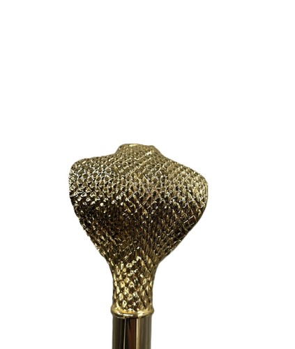 Italian gold plated cobra Handle vintage long shoe horn (20-Inches) - Picture 5 of 6