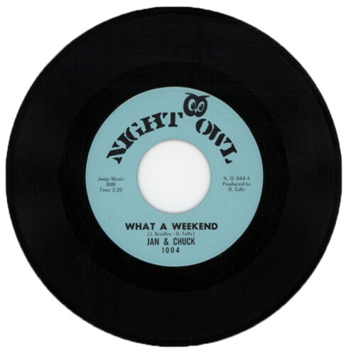 JAN & CHUCK  "WHAT A WEEKEND c/w WEST COAST LIVING"  1966 R&B / NORTHERN SOUL - Picture 1 of 1